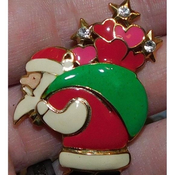 Sparkly Santa Brooch - Picture 1 of 4